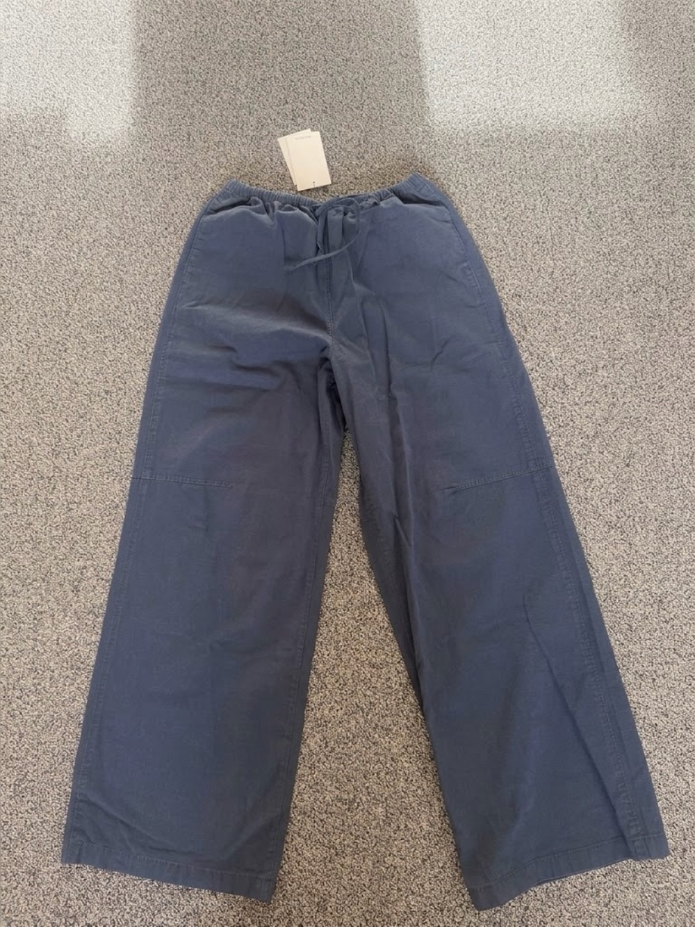 Glassons Navy Wide-Leg Drawstring Pants